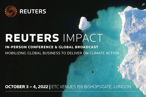 20220921 Ricohin toimitusjohtaja lavalla Reuters IMPACT 2022 -tapahtumassa