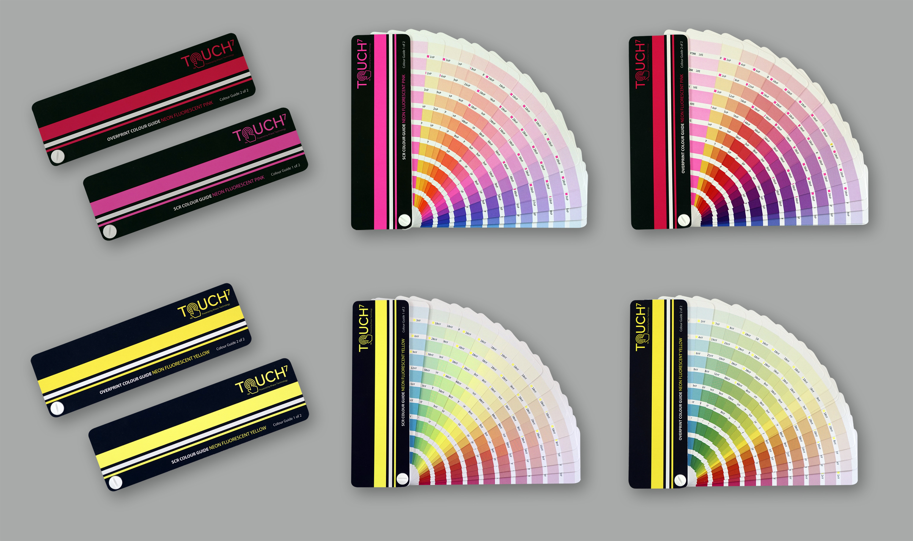 Neljä digitaalista Neon Touch7 -väriviuhkaa mahdollistavat 1520 värin tasaisen toiston.